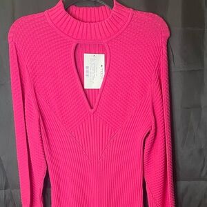 #103 - Brand New, Long Sleeved Pink Dress by the brand: Guess.